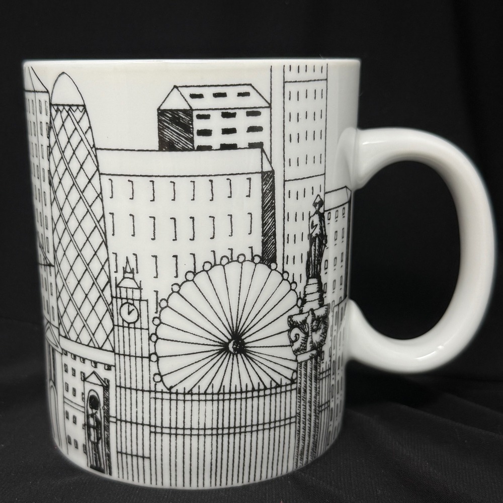 London Souvenir Sight Coffee Mug Big‎ Ben Eye Gherkin Bridge Double Decker Ex Lg